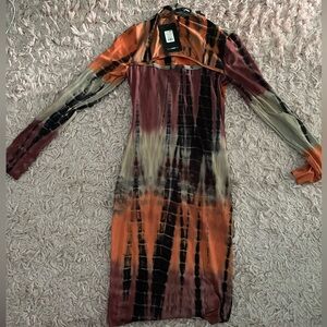 Dress with cutout